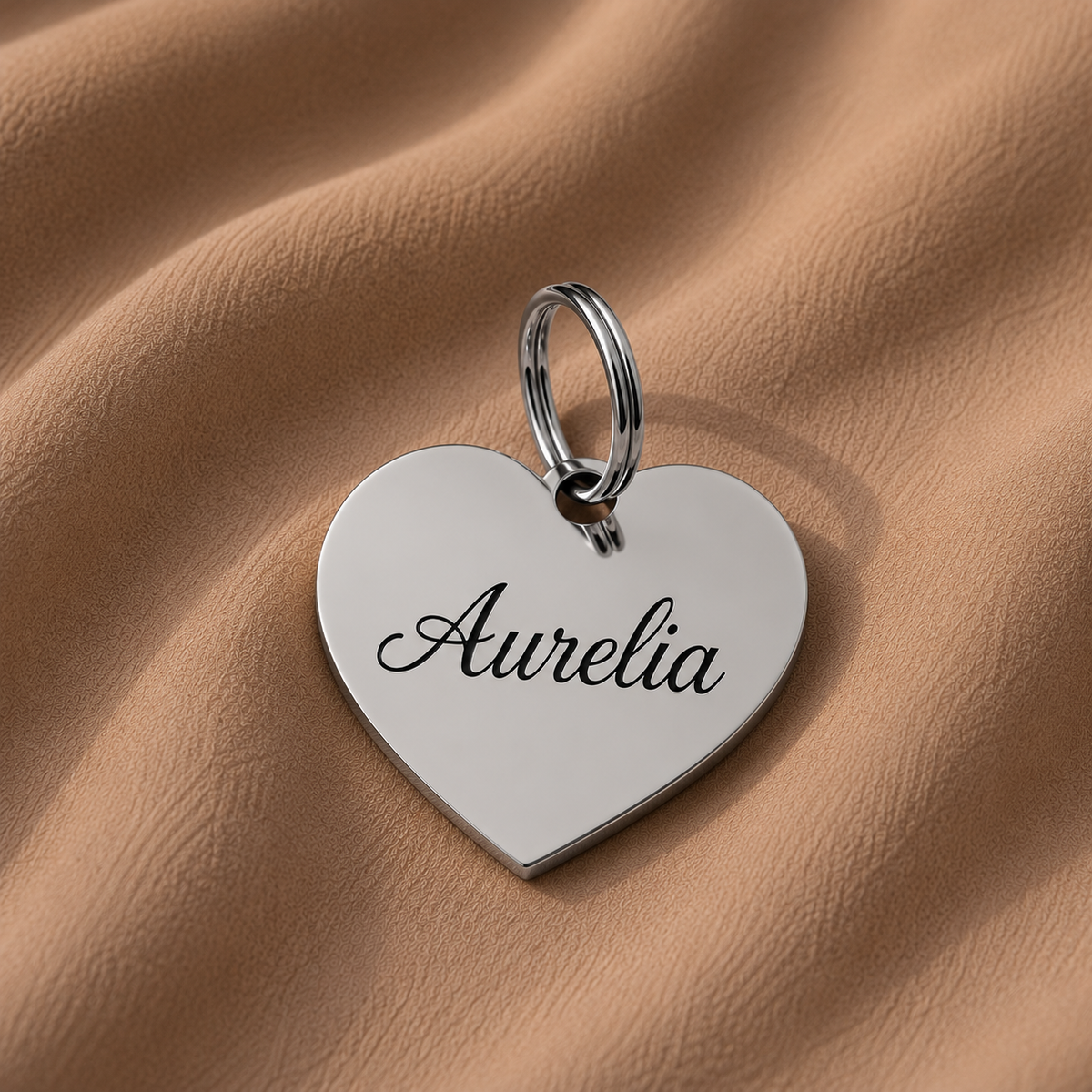 Personalisierter Anhänger Herz - Silber